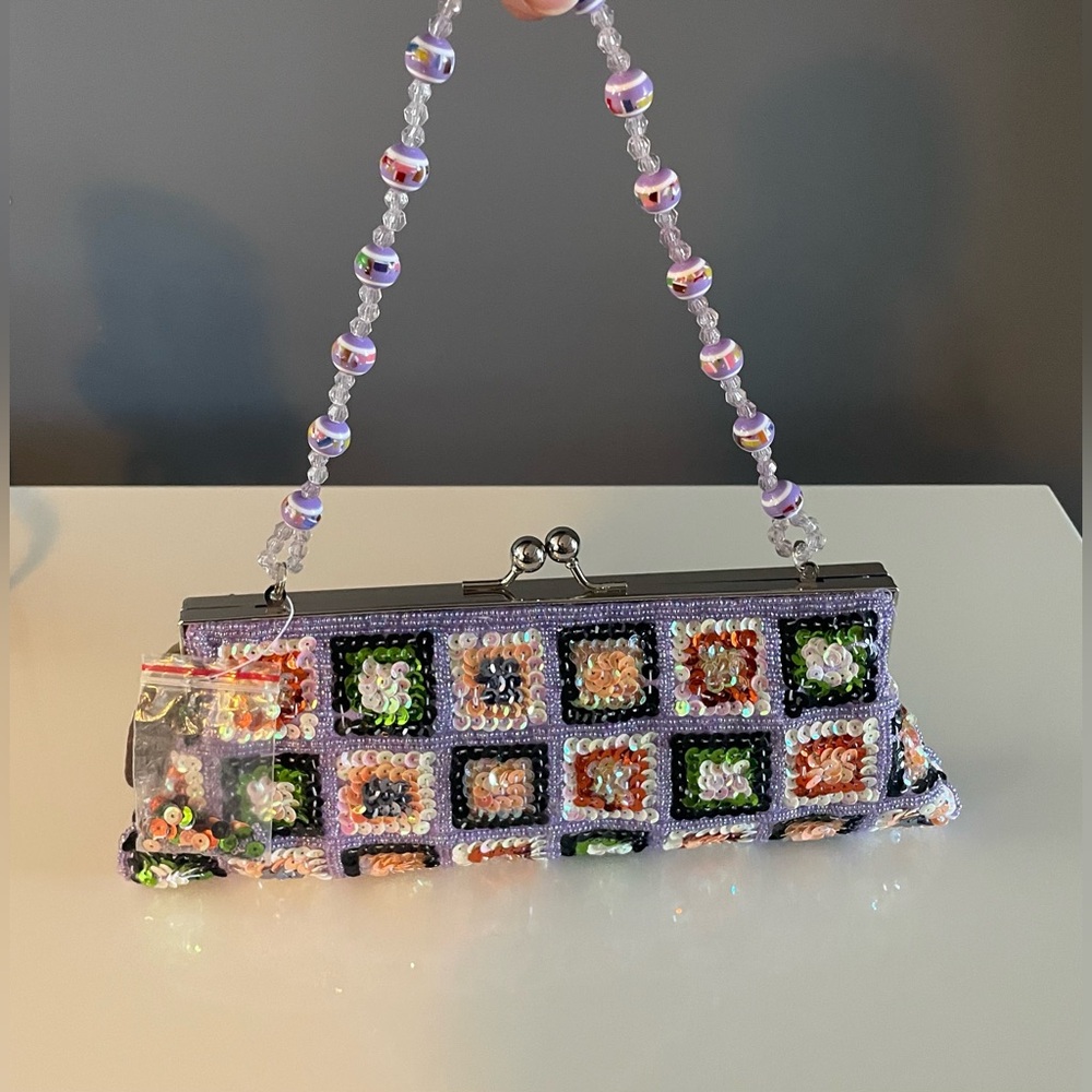 Vintage Style Beaded Sequin Bag